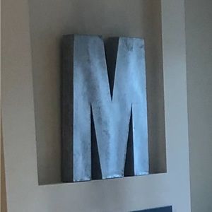 Metal decorative M